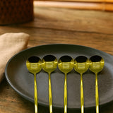 YAKUT 6 PARÇA GOLD YEMEK KAŞIK SETİ