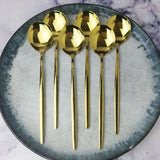 YAKUT 6 PARÇA GOLD YEMEK KAŞIK SETİ