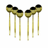 YAKUT 6 PARÇA GOLD YEMEK KAŞIK SETİ