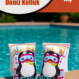 BESTWAY 12409 TURUNCU BÜYÜK ÇOCUK DENİZ KOLLUK - dibidip 