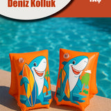 BESTWAY 12409 TURUNCU BÜYÜK ÇOCUK DENİZ KOLLUK - dibidip 