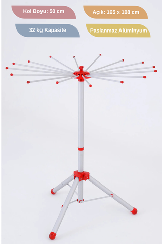 360° Dönerli 32 Kollu Çamaşırlık