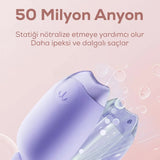 🐱MOR KEDİ FİGÜRLÜ SERAMİK SAÇ ŞEKİLLENDİRİCİ - dibidip 