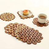 İBİCO YUVARLAK ÇİÇEK MODEL BONCUK AHŞAP NİHALE