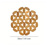 İBİCO YUVARLAK ÇİÇEK MODEL BONCUK AHŞAP NİHALE