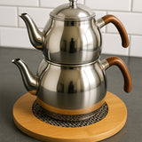 İBİCO PLASTİK & ÖRGÜ DESEN GÖBEKLİ AHŞAP & BAMBU NİHALE