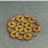 İBİCO YUVARLAK ÇİÇEK MODEL BONCUK AHŞAP NİHALE