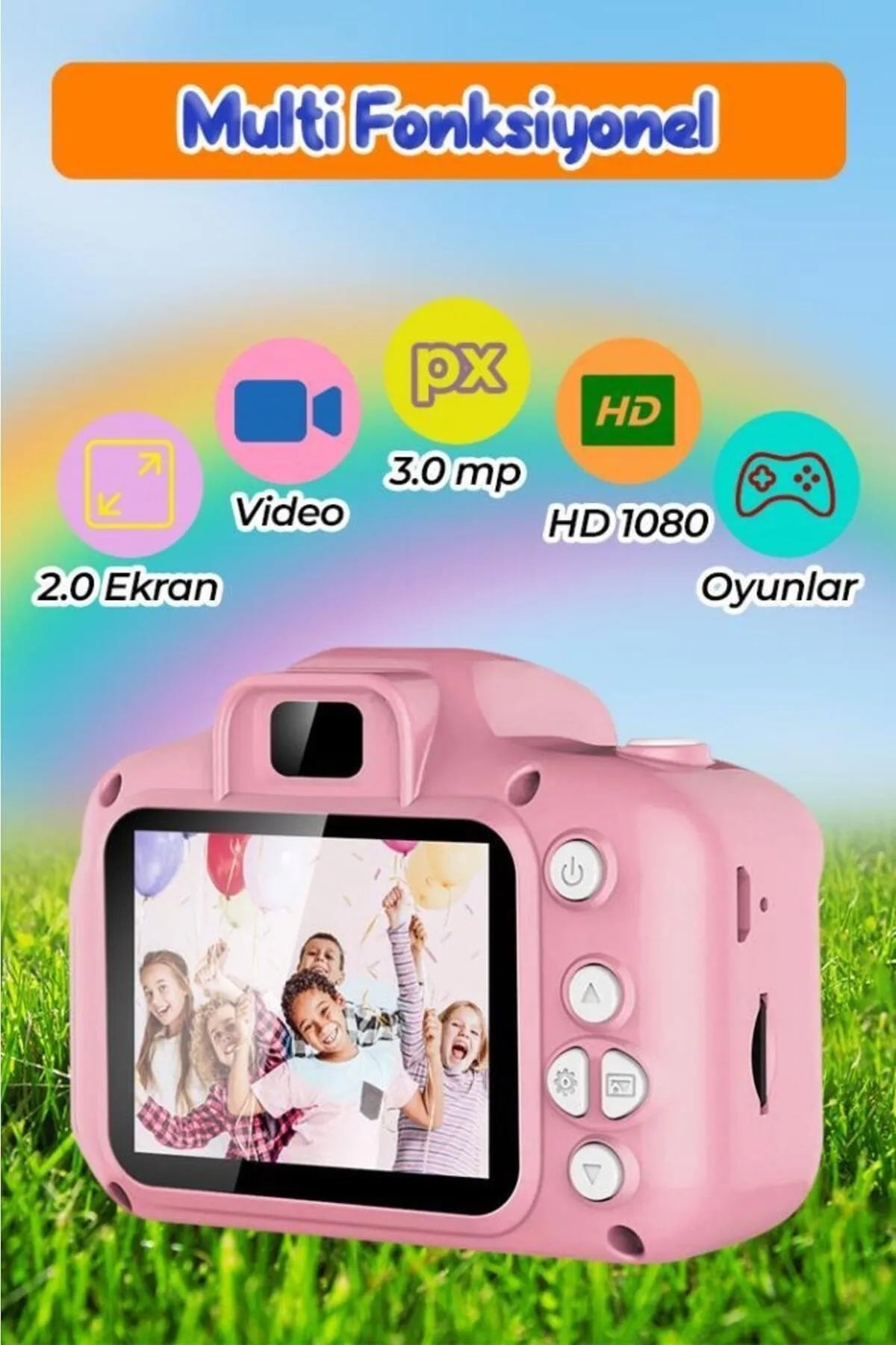 📷PEMBE DİJİTAL FOTOĞRAF MAKİNESİ - dibidip 