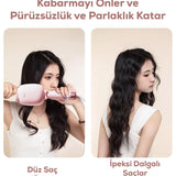 🐱PEMBE KEDİ FİGÜRLÜ SERAMİK SAÇ ŞEKİLLENDİRİCİ - dibidip 