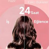 💁PEMBE OTOMATİK DÖNEBİLEN BUKLE MAKİNESİ - dibidip 