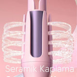 💁PEMBE OTOMATİK DÖNEBİLEN BUKLE MAKİNESİ - dibidip 