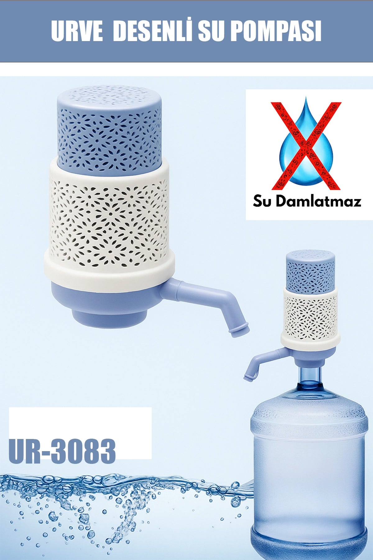 💦URVE UR-3083 DESENLİ SU POMPASI - dibidip 
