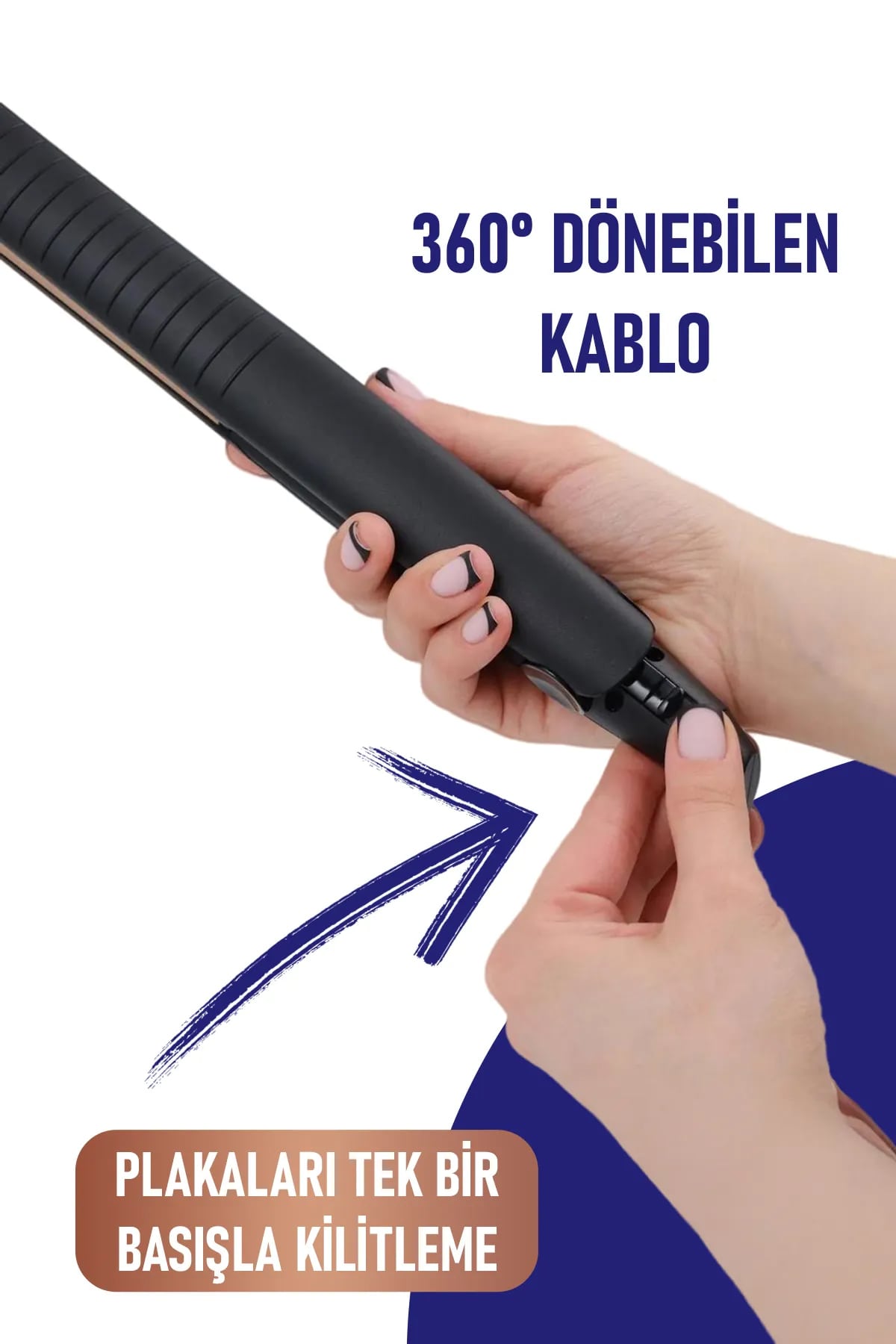 💇PROFESYONEL SERAMİK PLAKALI SAÇ DÜZLEŞTİRİCİ - dibidip 