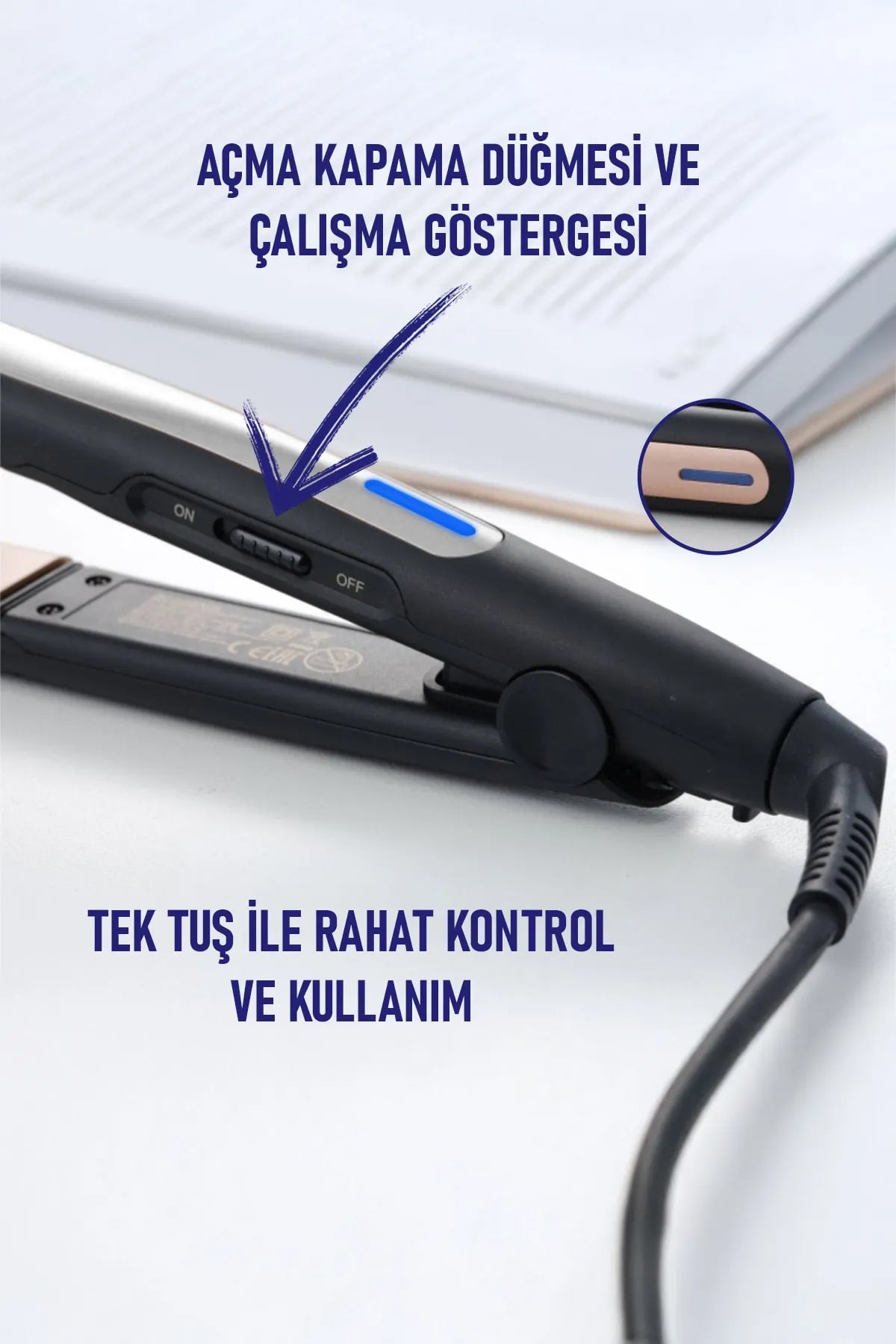 💇PROFESYONEL SERAMİK PLAKALI SAÇ DÜZLEŞTİRİCİ - dibidip 