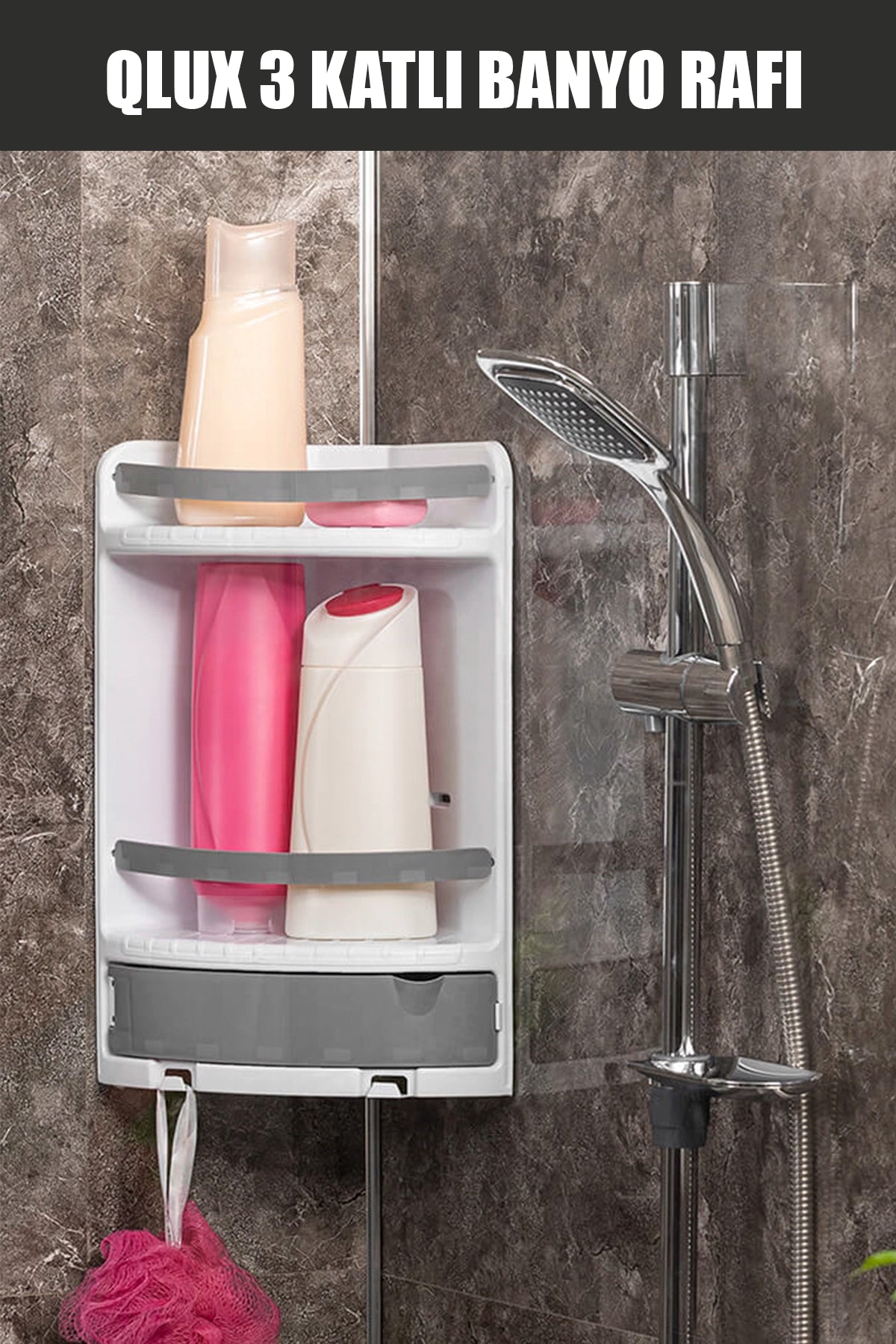 QLUX L-00289 3 KATLI BANYO RAFI - dibidip 