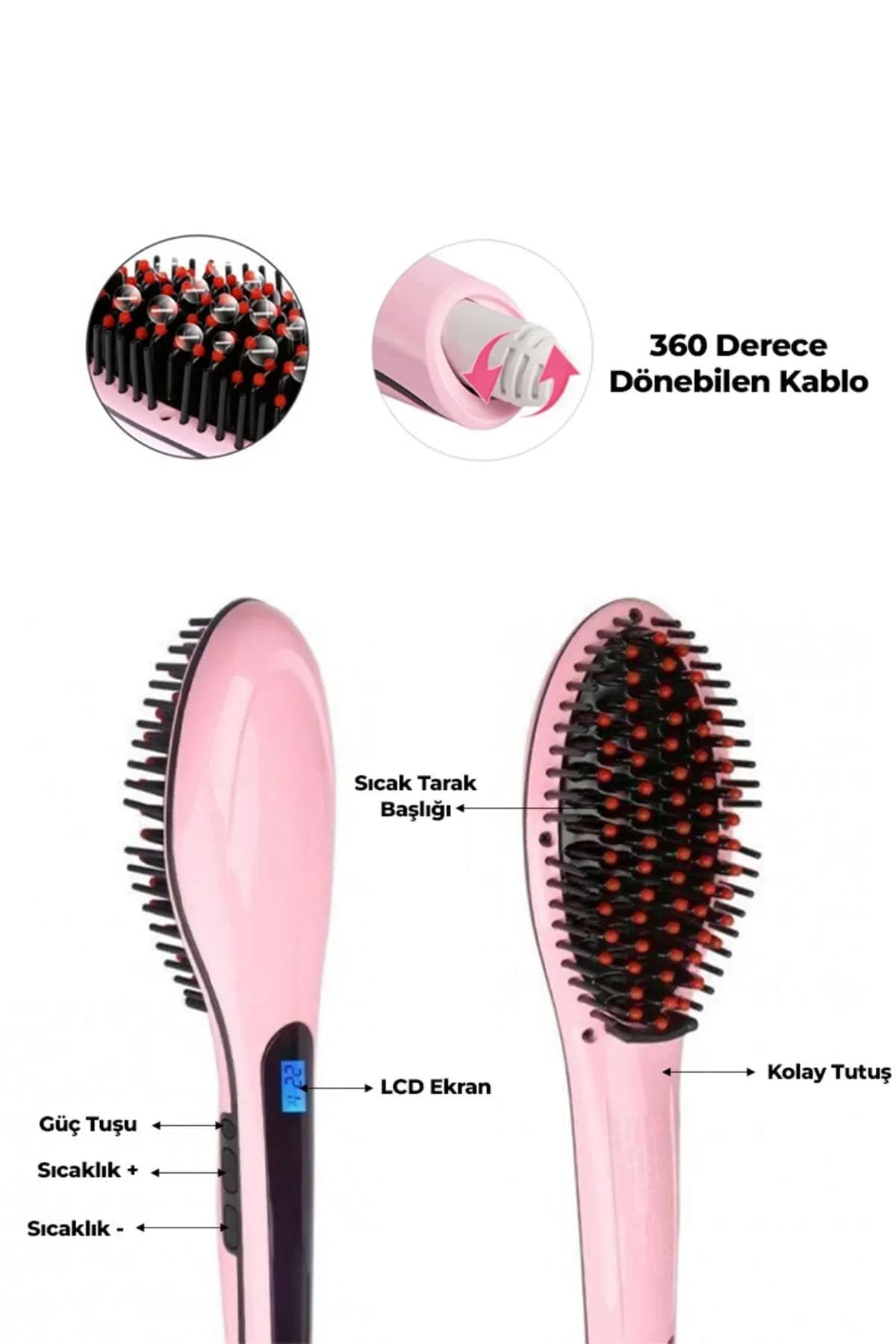 💇SAÇ DÜZLEŞTİRİCİ TARAK - dibidip 