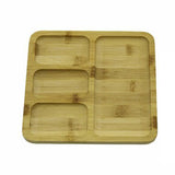 İBİCO KARE 4 BÖLMELİ AHŞAP BAMBU SERVİS SUNUMLUK