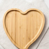 İBİCO KALP MODEL AHŞAP BAMBU SUNUMLUK