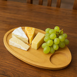 İBİCO OVAL 2 BÖLMELİ AHŞAP BAMBU SUNUMLUK