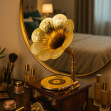 YAKUT MÜZİKLİ DEKORATİF NOSTALJİ GRAMAFON ÇEKMECELİ TAKILIK