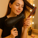 İBİCO İ15-032 AHŞAP SAPLI SAÇ FÖN FIRÇASI & TARAK