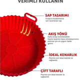 🍳AIRFRYER SİLİKON PİŞİRME KABI - dibidip 