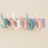 YAKUT 6 KOLLU ŞEFFAF YAPIŞKANLI RENKLİ PLASTİK ASKI