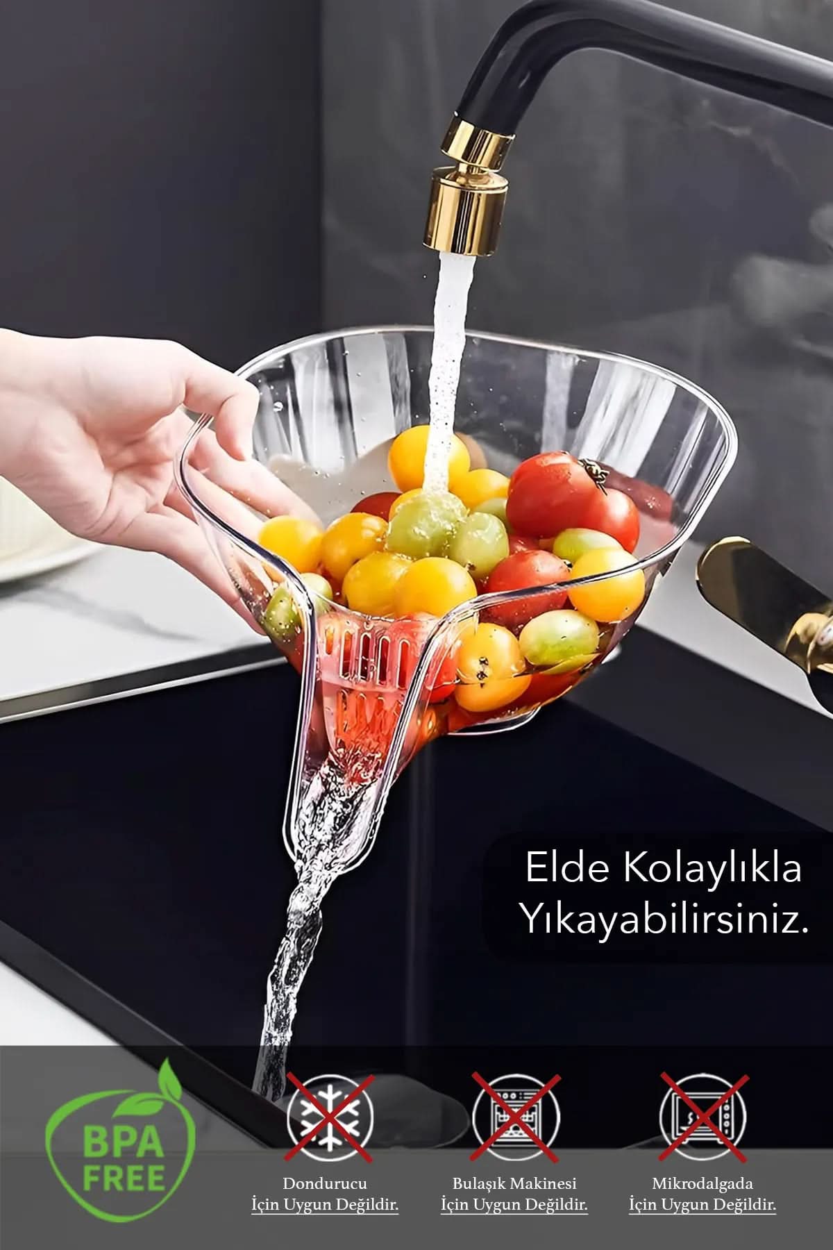 💧Çok Fonksiyonlu Mutfak Süzgeci - dibidip 