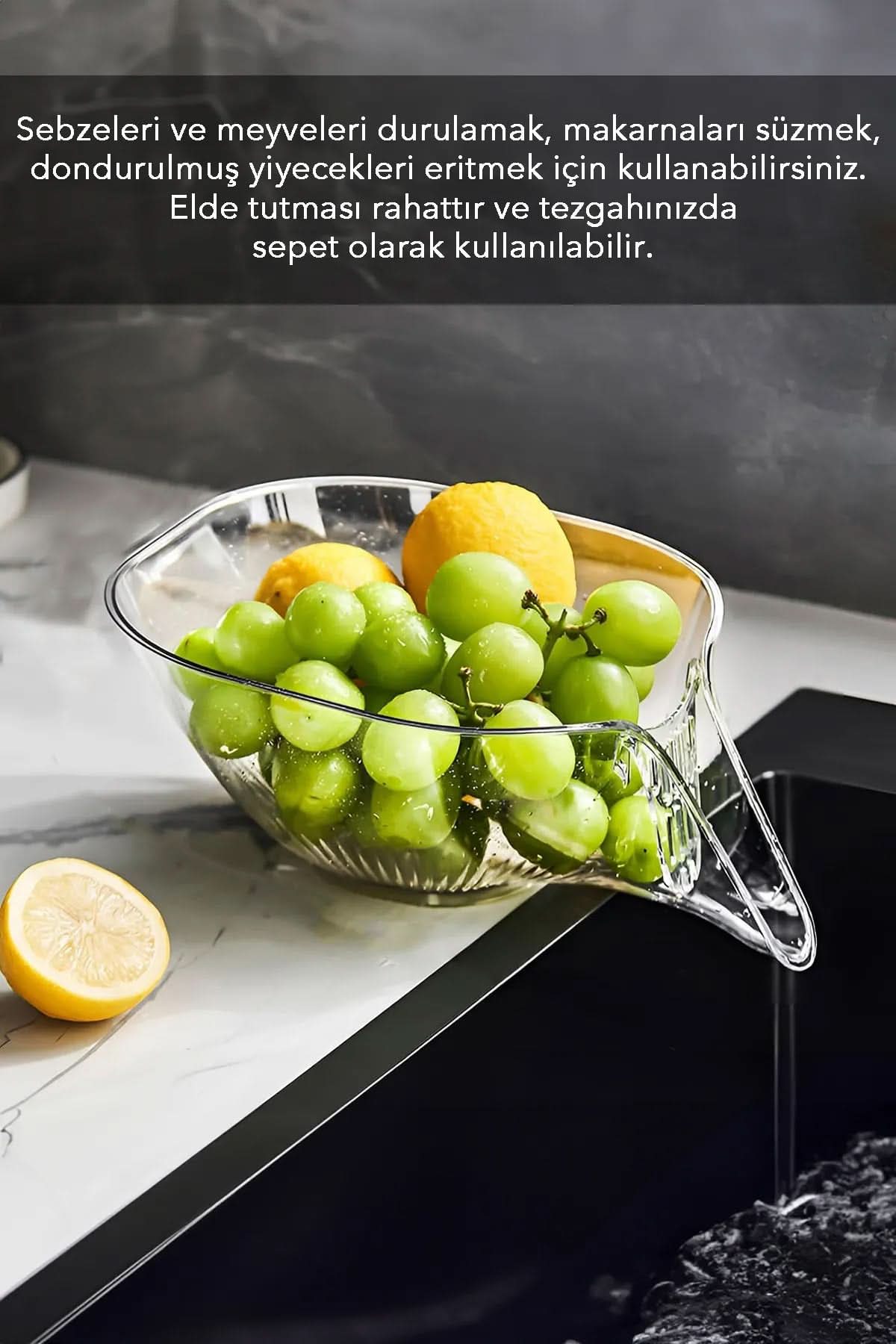 💧Çok Fonksiyonlu Mutfak Süzgeci - dibidip 