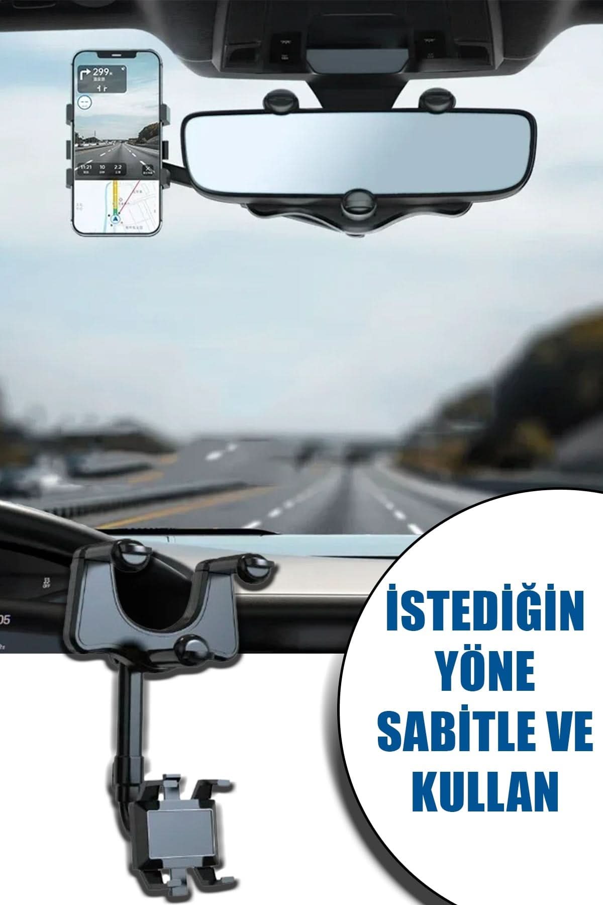 📱DİKİZ AYNASI TELEFON TUTUCU - dibidip