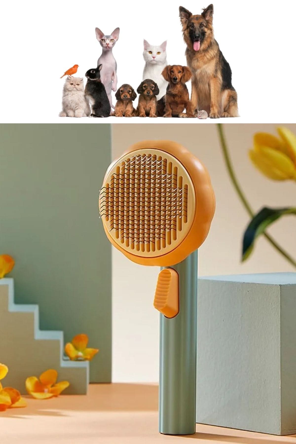 🐶EVCİL HAYVAN TÜY TARAĞI - dibidip 