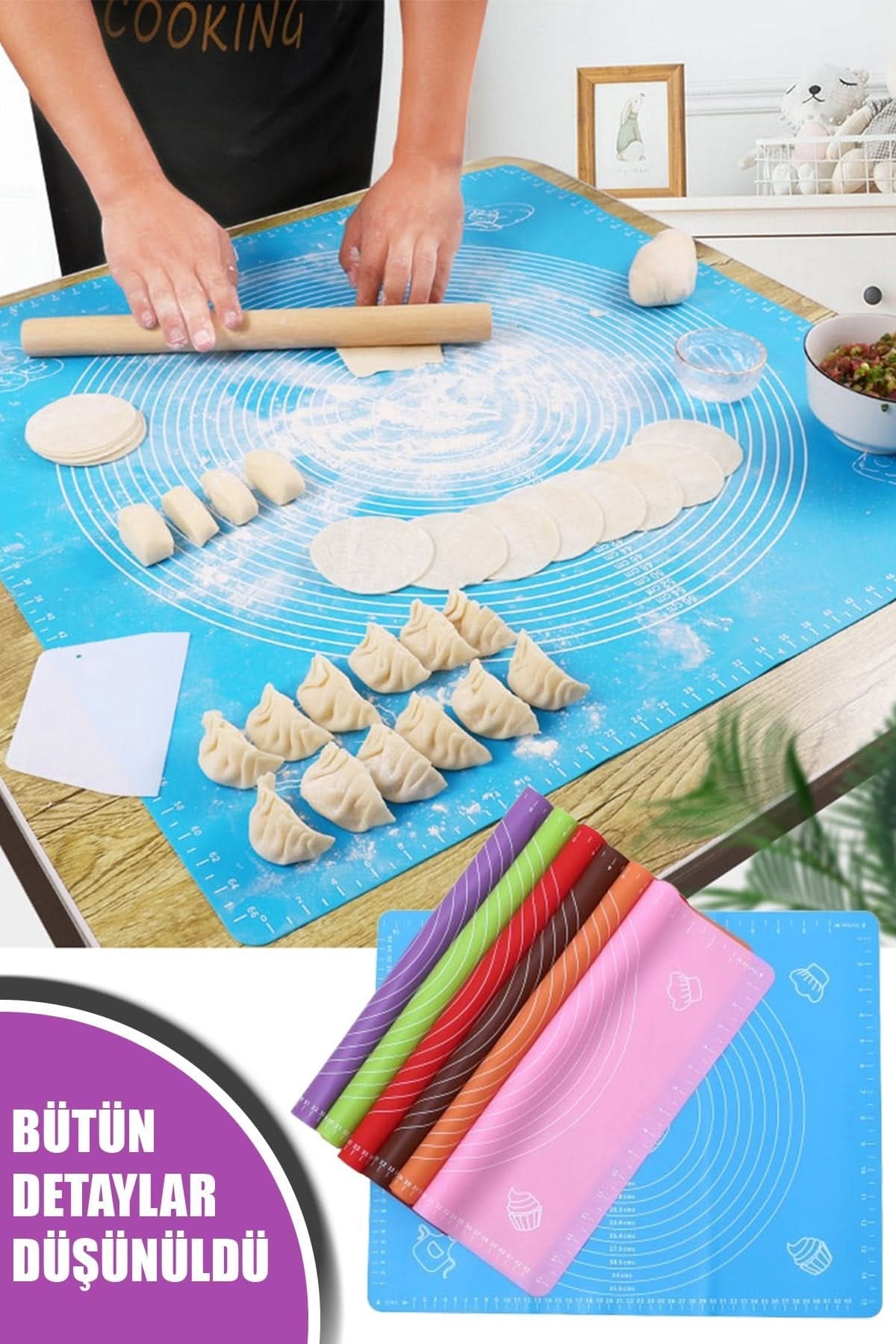 🧼Hamur Yoğurma Matı (40-50 cm) - dibidip 