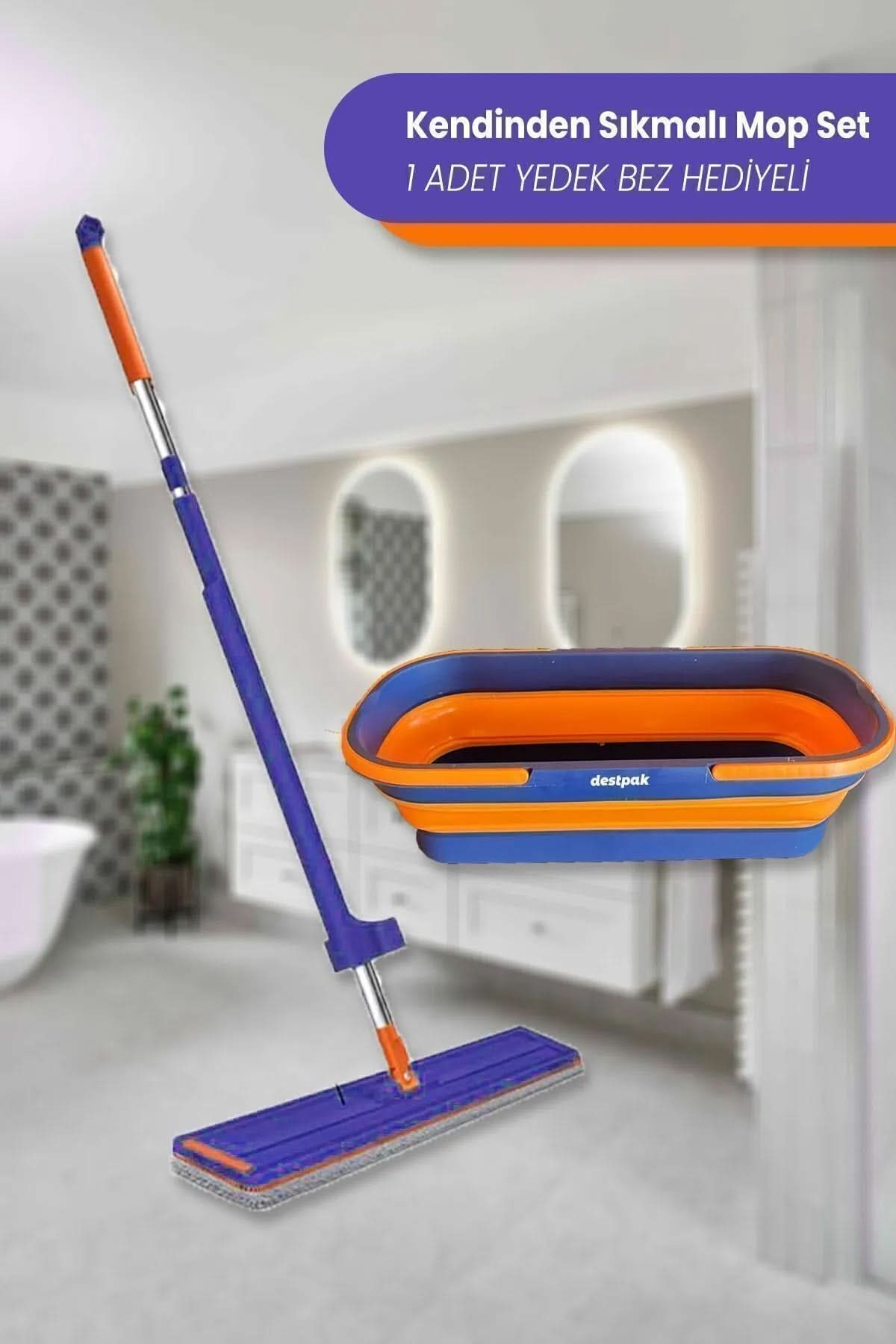 ✨Kovalı Sıkmalı Mop Seti - dibidip