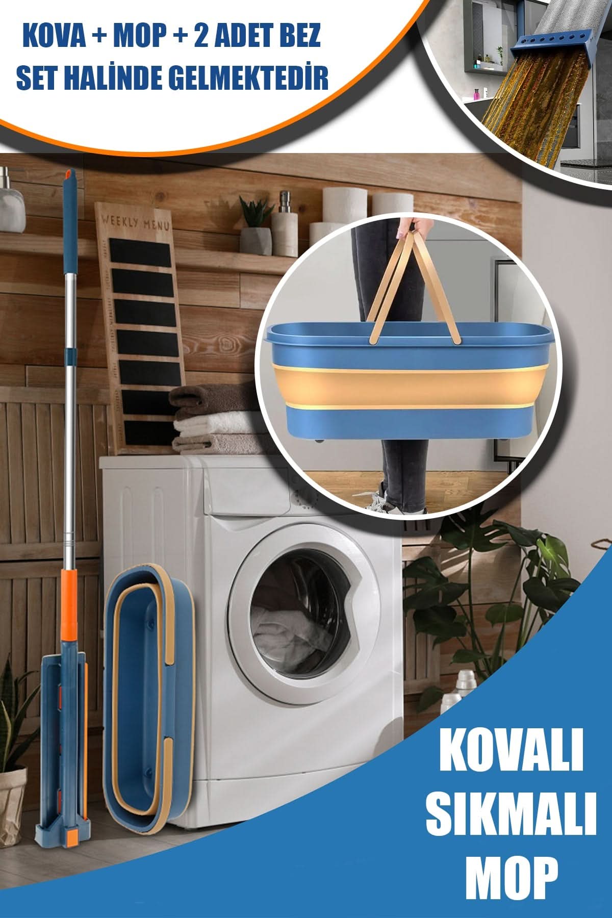 ✨Kovalı Sıkmalı Mop Seti - dibidip