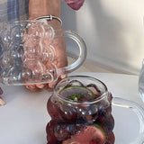 ✨KULPLU BOROSİLİKAT BOĞUMLU BARDAK 2 Lİ SET - dibidip 