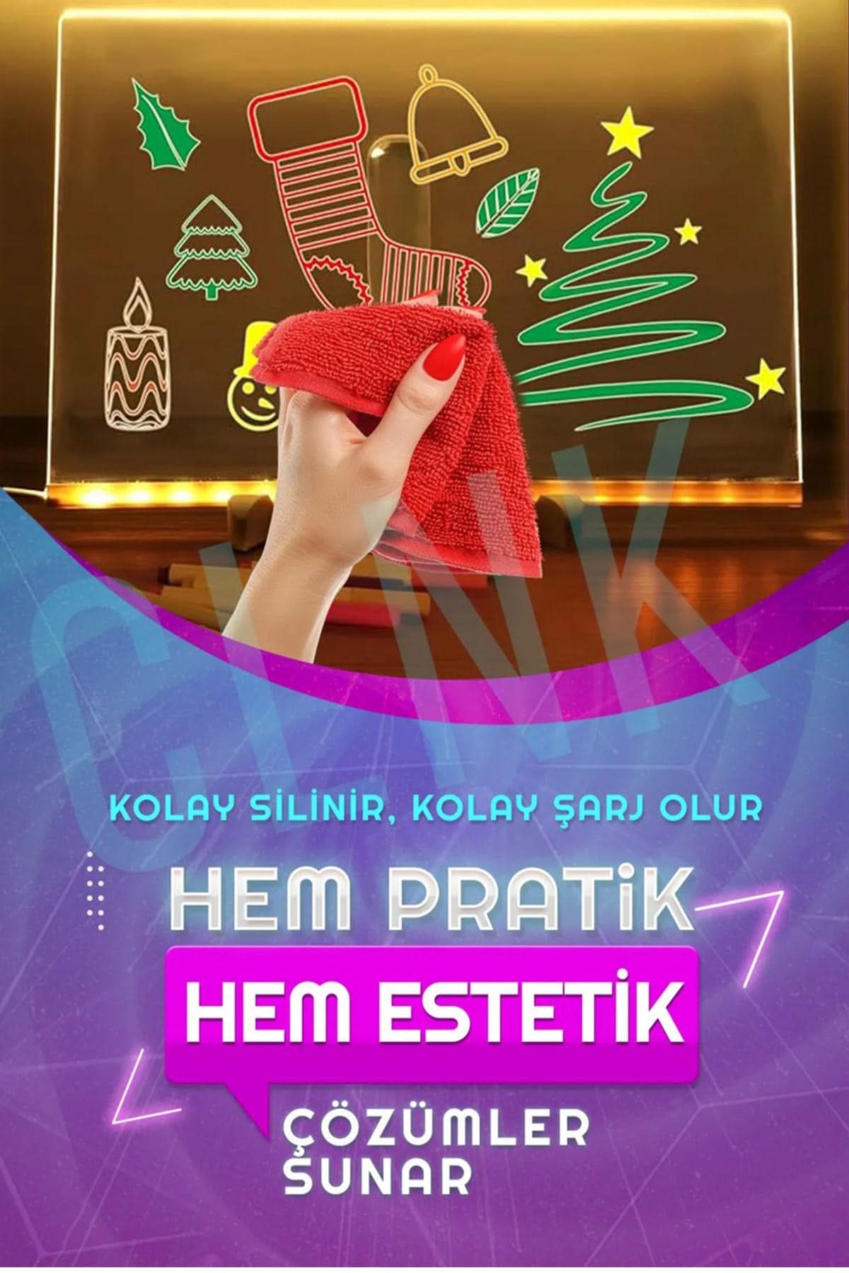 🎨LED IŞIKLI ÇİZİM TABLETİ - dibidip