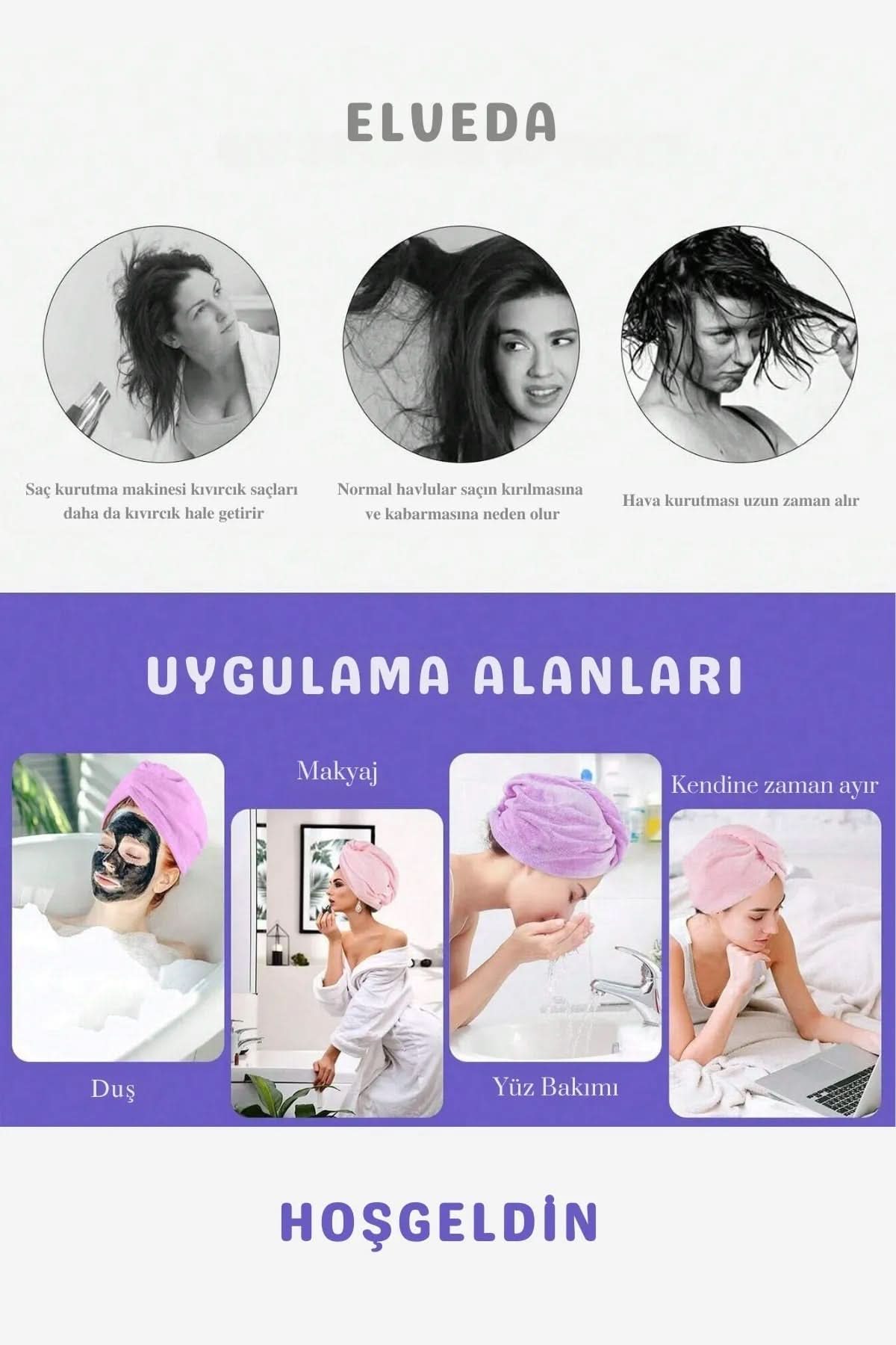 🧴SAÇ KURUTMA HAVLUSU - dibidip 