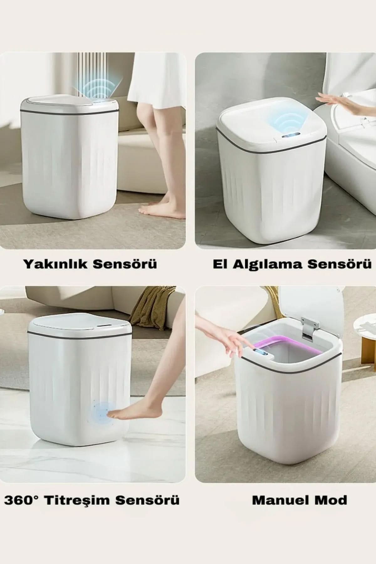 🚫SENSÖRLÜ ÇÖP KOVASI - dibidip 