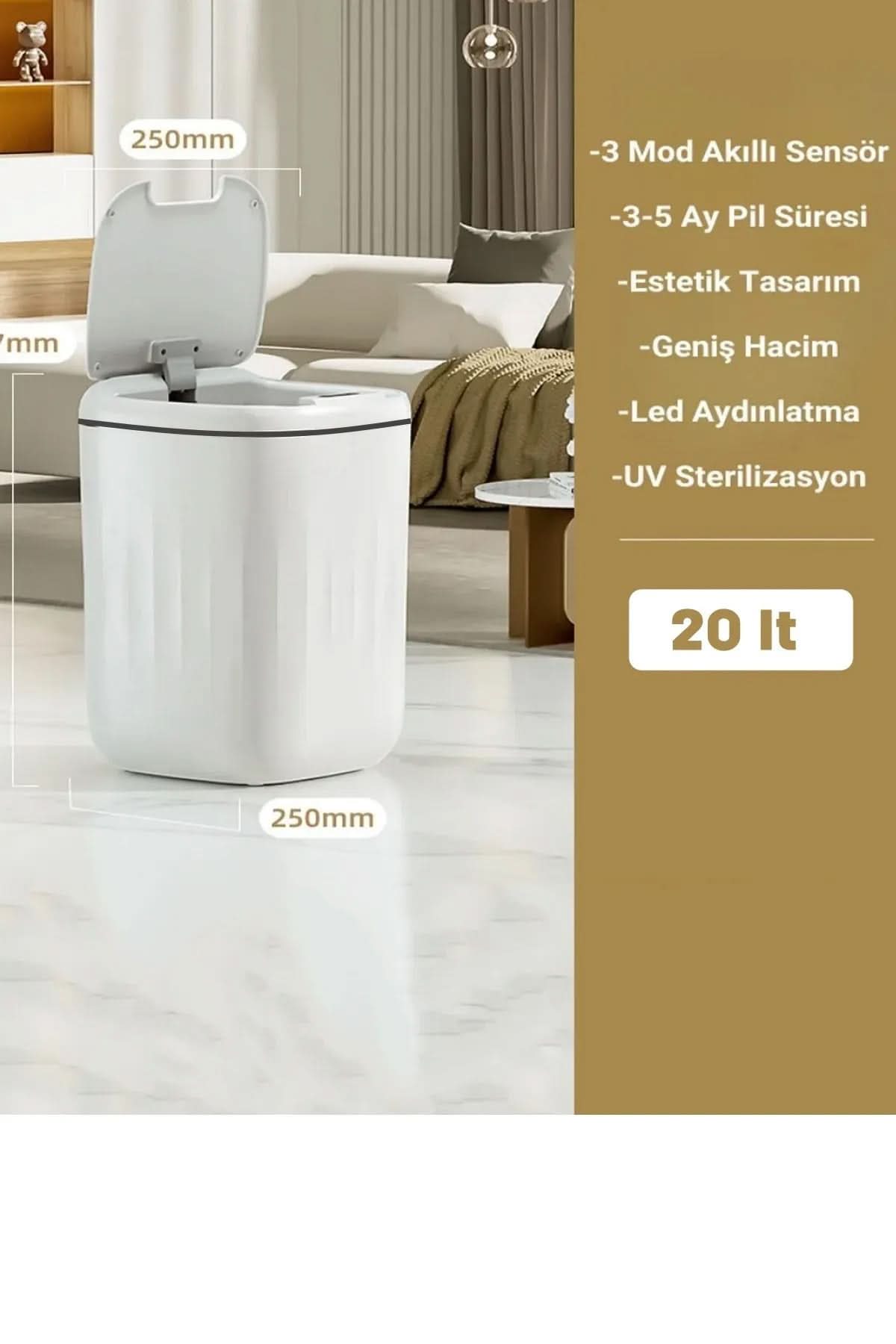 🚫SENSÖRLÜ ÇÖP KOVASI - dibidip 