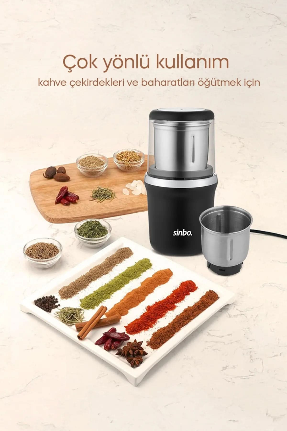 SİNBO SCM-2982 BAHARAT & KAHVE ÖĞÜTÜCÜ - dibidip