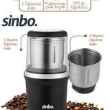 SİNBO SCM-2982 BAHARAT & KAHVE ÖĞÜTÜCÜ - dibidip 