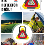 ⚠️ÜÇGEN TRAFİK REFLEKTÖR FENER - dibidip 