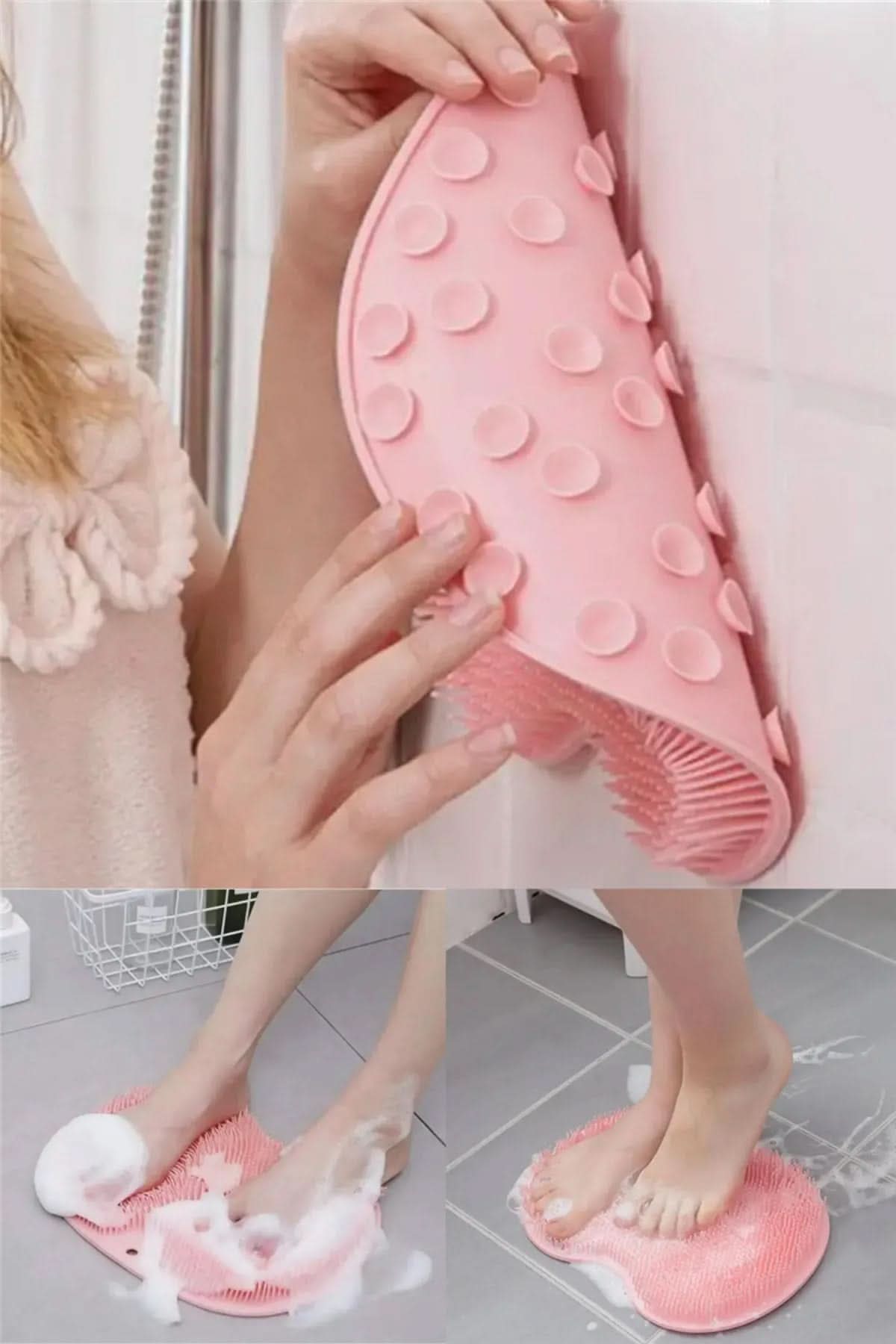 🛁 VANTUZLU SİLİKON BANYO FIRÇASI - dibidip 