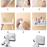 🎯YAPIŞKANLI DUVAR ORGANİZER İNSAN RAF - dibidip 