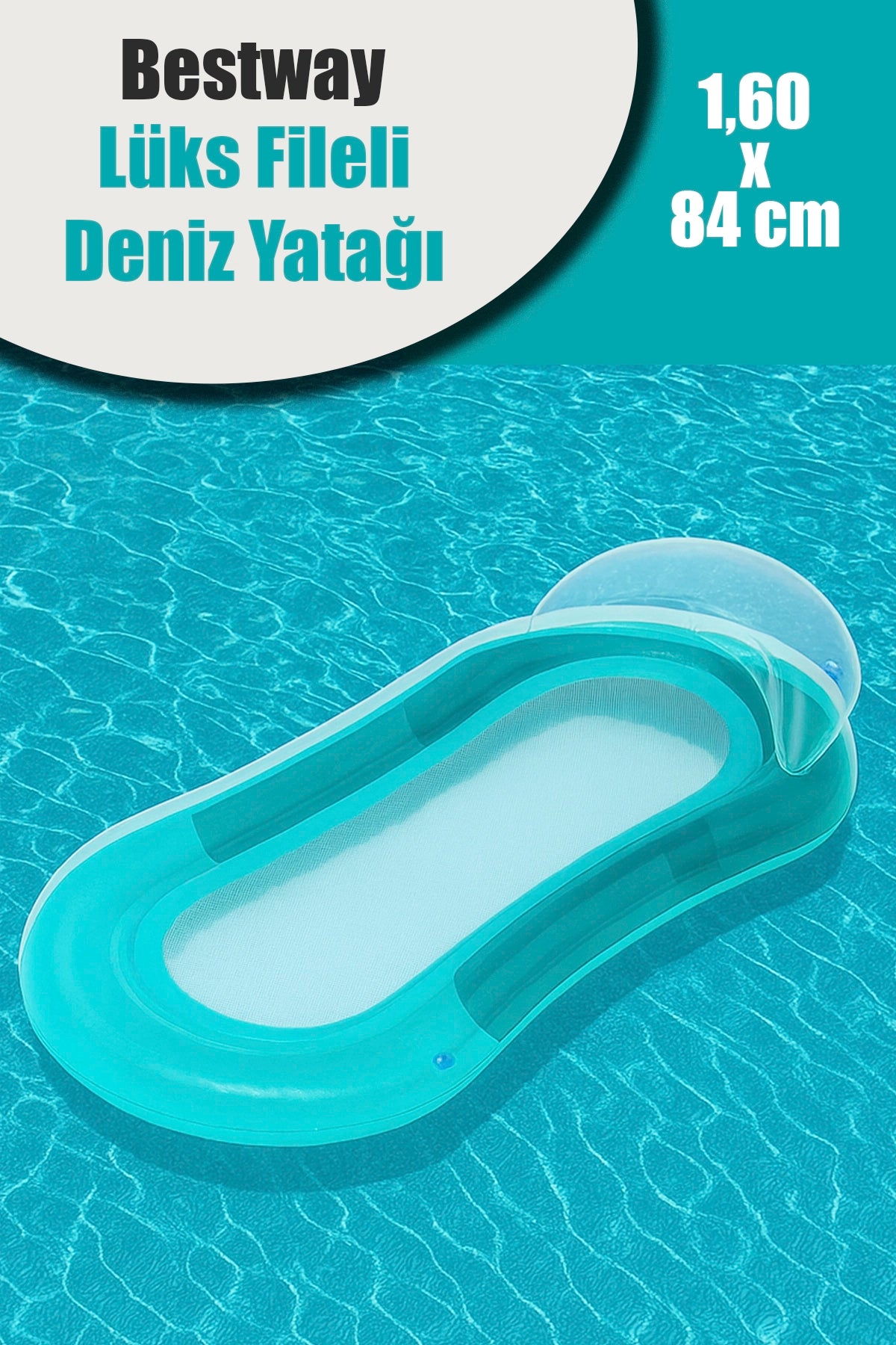 BESTWAY 43103 LÜKS FİLELİ ŞİŞME DENİZ YATAĞI - dibidip 