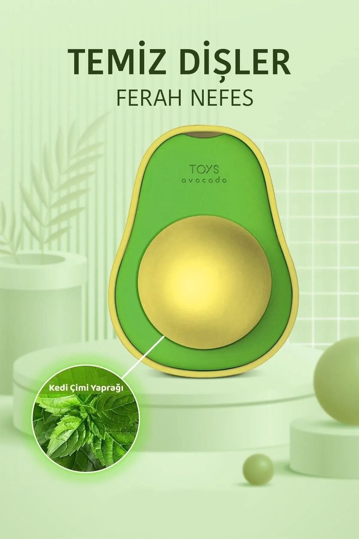 🐱🌿 YENİLEBİLİR AVOKADO KEDİ NANESİ - dibidip 